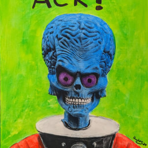 ACK! - 20x16" (508 x 406mm) Mixed Media/Collage on Canvas Board