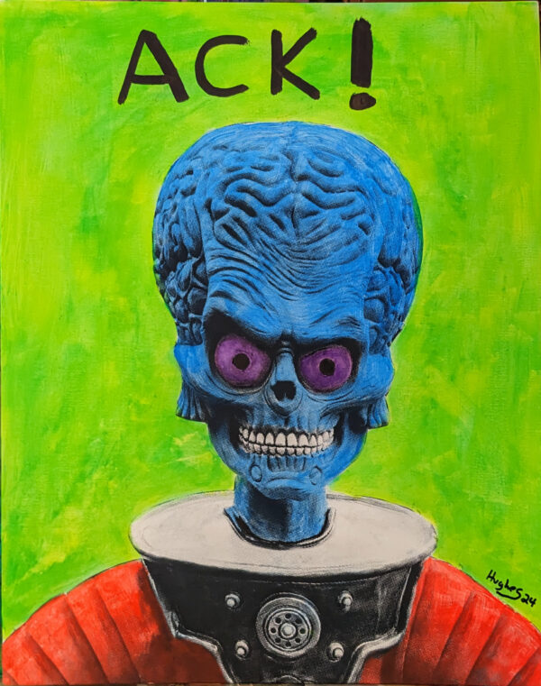 ACK! - 20x16" (508 x 406mm) Mixed Media/Collage on Canvas Board